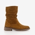 Hush Puppies suede dames enkellaarzen cognac 7