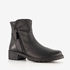 Hush Puppies leren dames enkellaarsjes zwart 1