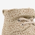 Groot leren babyschoenen beige met stippenprint 6