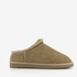 Hush Puppies gevoerde suede heren pantoffels taupe 7