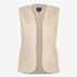 TwoDay dames gilet van imitatiebont beige