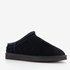 Hush Puppies gevoerde suede heren pantoffels zwart 1