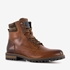 Leren heren veterboots cognac