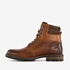 Van Beers leren heren veterboots cognac 2