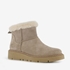 Hush Puppies gevoerde boots met imitatiebont taupe