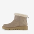 Hush Puppies gevoerde boots met imitatiebont taupe 2