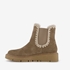 Hush Puppies gevoerde suede dames boots taupe 2