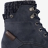 Blue Box veterboots blauw met gebreid detail 6