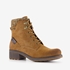 Veterboots cognac met gebreid detail