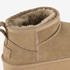 Hush Puppies suede dames enkellaarsjes beige 6