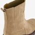 Harper suede dames enkellaarsjes met hak beige 6