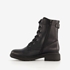 Softline dames veterboots zwart 2