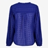 TwoDay semi-transparante dames blouse blauw 2