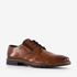 Leren heren veterschoenen cognac bruin