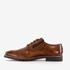 Bugatti leren heren veterschoenen cognac bruin 3