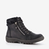 Blue Box lage gevoerde dames veterboots zwart 1