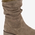 Hush Puppies suede dames enkellaarzen taupe 6