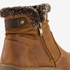 Blue Box lage gevoerde dames boots cognac 6