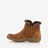 Blue Box lage gevoerde dames boots cognac 2