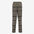 Dames pantalon zwart met print