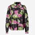 Dames blouse zwart met bloemen