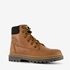 Leren jongens veterboots cognac