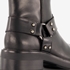 Harper leren dames biker boots met studs zwart 6