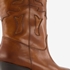 Harper leren dames western laarsjes cognac 6