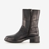 Harper leren dames biker boots met studs zwart 2