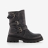 Blue Box dames biker boots met gespen grijs 7