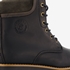 Output leren dames veterboots zwart 6