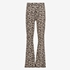 Meisjes flared broek met luipaardprint