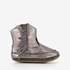 Groot leren babyschoenen metallic grijs 7