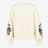 TwoDay dames sweater beige met geborduurde bloemen 2