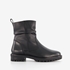 Hush Puppies leren dames enkellaarsjes zwart 7