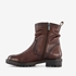 Hush Puppies leren dames enkellaarsjes bruin 2