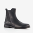 Leren dames chelsea boots zwart