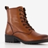 Hush Puppies leren dames veterboots cognac 6