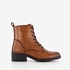 Hush Puppies leren dames veterboots cognac 7