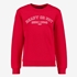 Jongens sweater met tekstopdruk rood