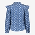 TwoDay dames blouse met bloemen blauw 2