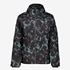 Heren ski-jas met print zwart blauw