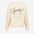 TwoDay dames sweater met backprint beige 2