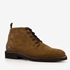 Leren heren veterboots cognac