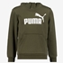 Puma ESS Col 2 Big Logo kinder hoodie donkergroen