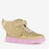 Hoge meisjes sneakers met lichtjes goud