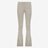 Dames flared broek met print beige groen