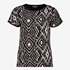 Dames top met grafische print zwart wit