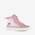 Hoge meisjes sneakers met glitters roze