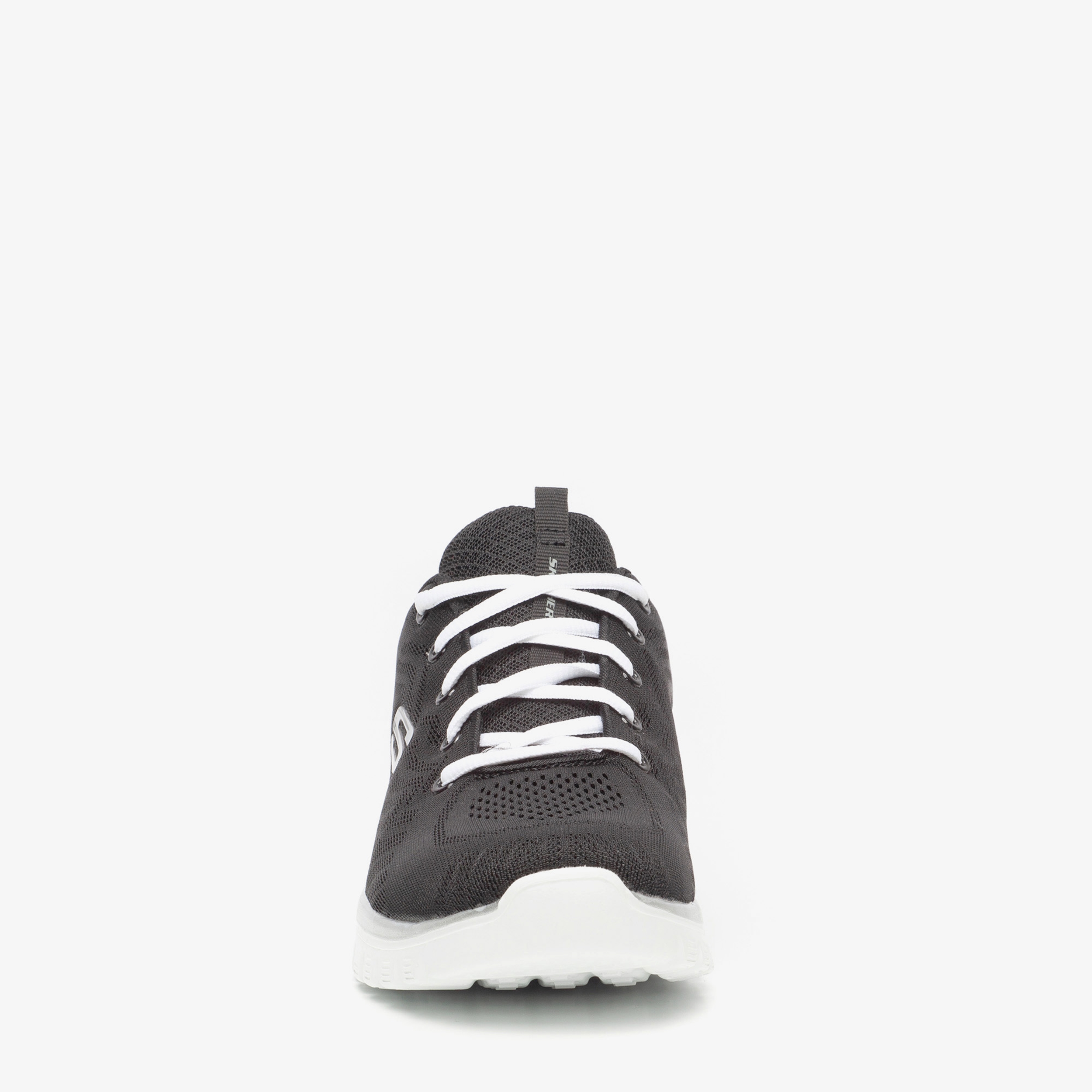 skechers graceful get connected black and rose gold trainers